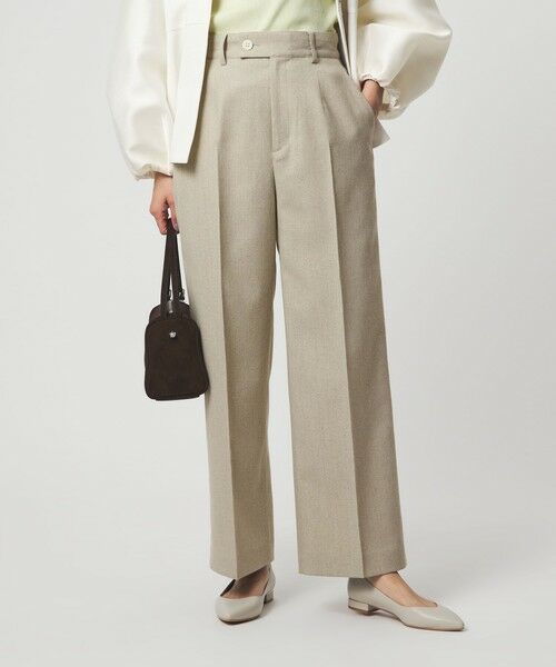 green label relaxing / グリーンレーベル リラクシング スラックス・ドレスパンツ | ［size SHORT/TALLあり］Greed グリード メランジ ストレート パンツ | 詳細9