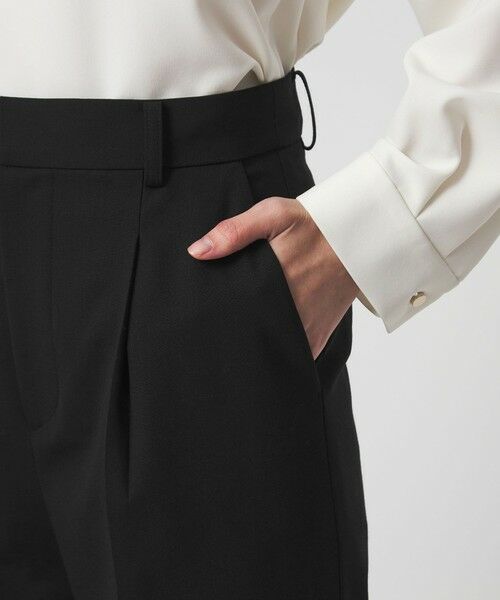 green label relaxing / グリーンレーベル リラクシング スラックス・ドレスパンツ | ［size SHORT/TALLあり］カチリラ ストレート パンツ ブラック | 詳細10