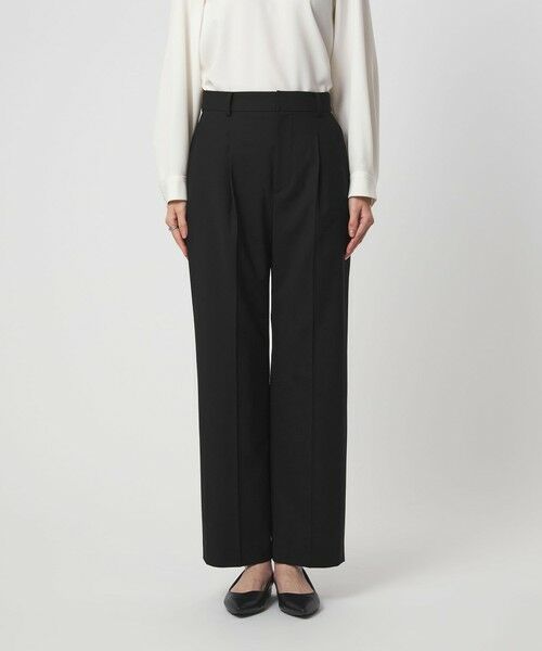 green label relaxing / グリーンレーベル リラクシング スラックス・ドレスパンツ | ［size SHORT/TALLあり］カチリラ ストレート パンツ ブラック | 詳細5