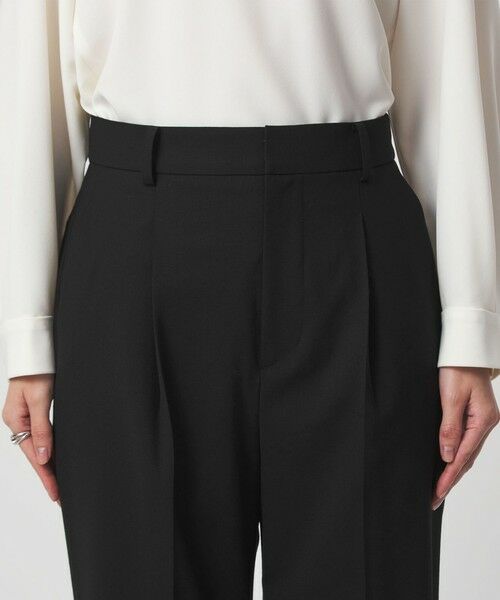 green label relaxing / グリーンレーベル リラクシング スラックス・ドレスパンツ | ［size SHORT/TALLあり］カチリラ ストレート パンツ ブラック | 詳細8