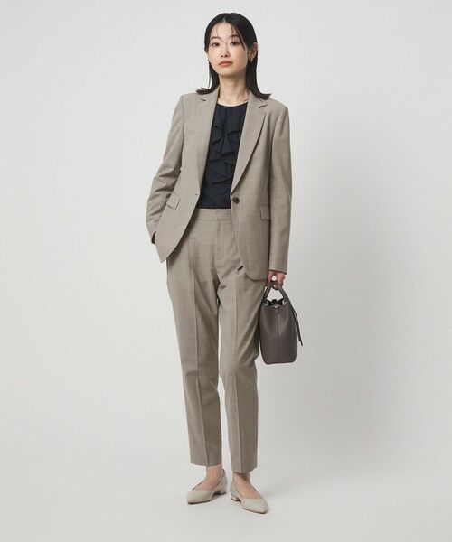 green label relaxing / グリーンレーベル リラクシング テーラードジャケット | ［size SHORTあり］カチリラ シングル テーラード ジャケット ウォッシャブル ストレッチ | 詳細3