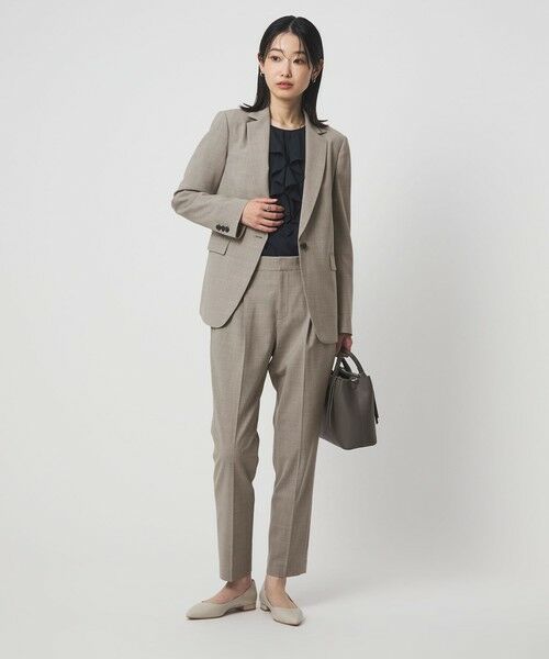 green label relaxing / グリーンレーベル リラクシング テーラードジャケット | ［size SHORTあり］カチリラ シングル テーラード ジャケット ウォッシャブル ストレッチ | 詳細4