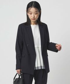 green label relaxing / グリーンレーベル リラクシング テーラードジャケット | ［size SHORTあり］カチリラ ダブル ジャケット  ウォッシャブル ストレッチ