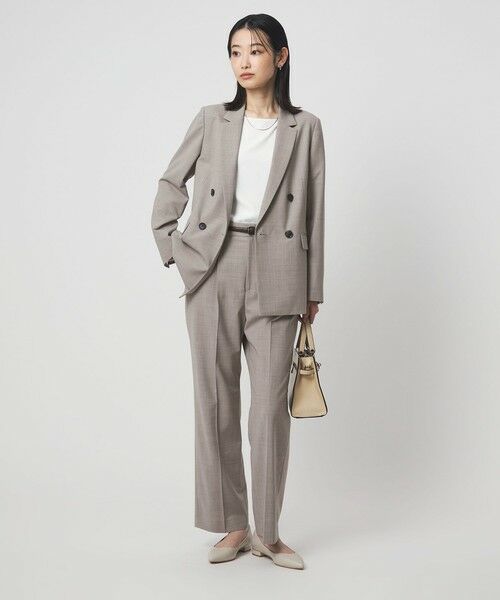 green label relaxing / グリーンレーベル リラクシング テーラードジャケット | ［size SHORTあり］カチリラ ダブル ジャケット  ウォッシャブル ストレッチ | 詳細3