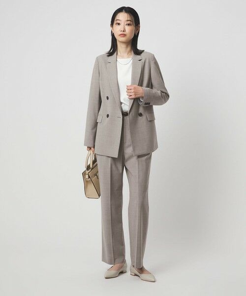 green label relaxing / グリーンレーベル リラクシング テーラードジャケット | ［size SHORTあり］カチリラ ダブル ジャケット  ウォッシャブル ストレッチ | 詳細4