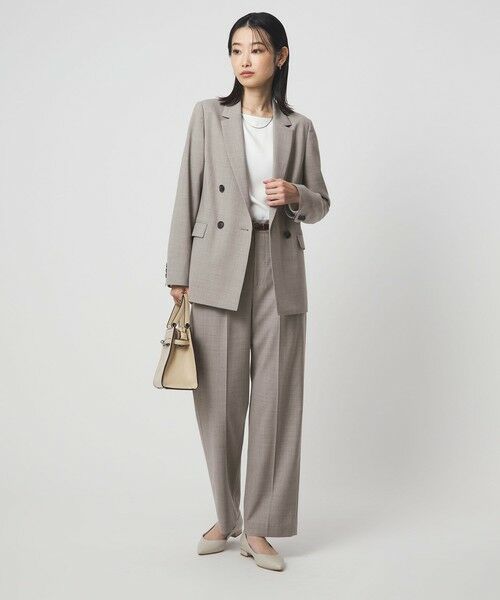 green label relaxing / グリーンレーベル リラクシング テーラードジャケット | ［size SHORTあり］カチリラ ダブル ジャケット  ウォッシャブル ストレッチ | 詳細5