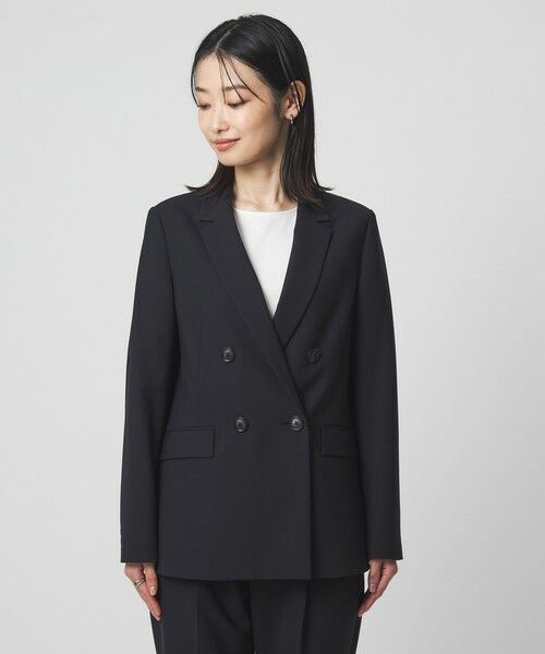 green label relaxing / グリーンレーベル リラクシング テーラードジャケット | ［size SHORTあり］カチリラ ダブル ジャケット  ウォッシャブル ストレッチ | 詳細14