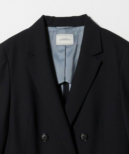 green label relaxing / グリーンレーベル リラクシング テーラードジャケット | ［size SHORTあり］カチリラ ダブル ジャケット  ウォッシャブル ストレッチ | 詳細19