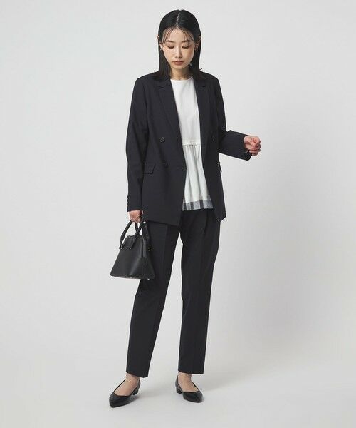 green label relaxing / グリーンレーベル リラクシング テーラードジャケット | ［size SHORTあり］カチリラ ダブル ジャケット  ウォッシャブル ストレッチ | 詳細12