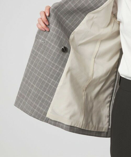 green label relaxing / グリーンレーベル リラクシング テーラードジャケット | ［size SHORTあり］カチリラ ダブル ジャケット  ウォッシャブル ストレッチ | 詳細28