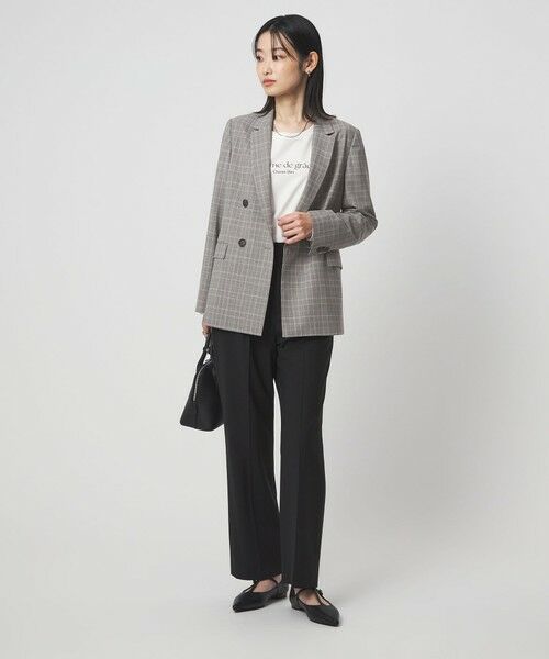 green label relaxing / グリーンレーベル リラクシング テーラードジャケット | ［size SHORTあり］カチリラ ダブル ジャケット  ウォッシャブル ストレッチ | 詳細27