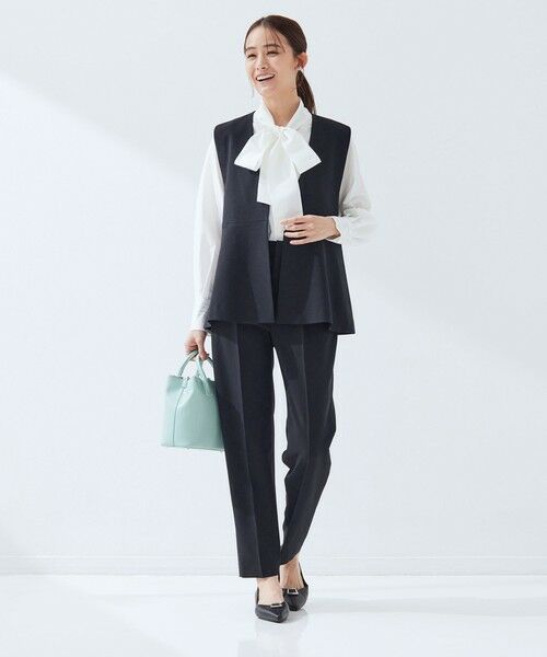 green label relaxing / グリーンレーベル リラクシング ベスト | ［size SHORTあり］フルリー ペプラム ジレ | 詳細29