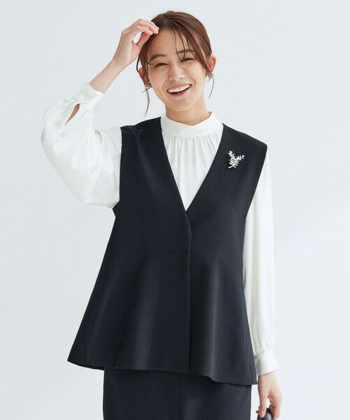 green label relaxing / グリーンレーベル リラクシング ベスト | ［size SHORTあり］fleurie(フルリー) ペプラム ジレ | 詳細26
