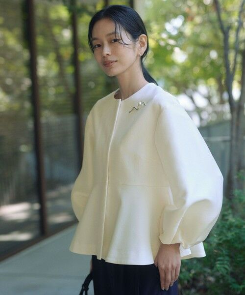 green label relaxing / グリーンレーベル リラクシング ノーカラージャケット | ［size SHORTあり］フルリー フォルム ジャケット | 詳細1