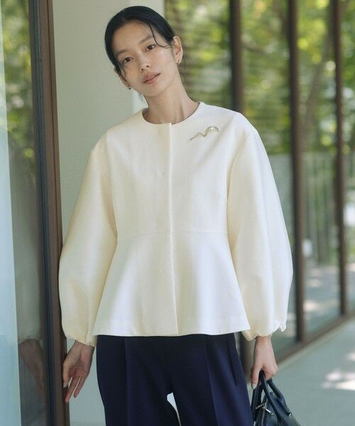 green label relaxing / グリーンレーベル リラクシング ノーカラージャケット | ［size SHORTあり］フルリー フォルム ジャケット | 詳細2