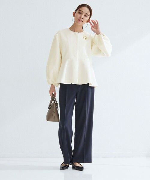 green label relaxing / グリーンレーベル リラクシング ノーカラージャケット | ［size SHORTあり］フルリー フォルム ジャケット | 詳細15