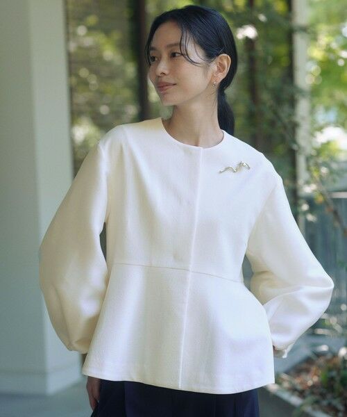 green label relaxing / グリーンレーベル リラクシング ノーカラージャケット | ［size SHORTあり］フルリー フォルム ジャケット | 詳細3