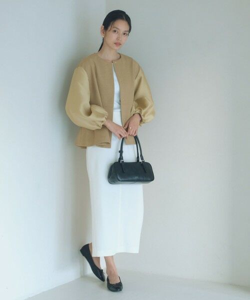 green label relaxing / グリーンレーベル リラクシング ノーカラージャケット | ［size SHORTあり］フルリー フォルム ジャケット | 詳細17