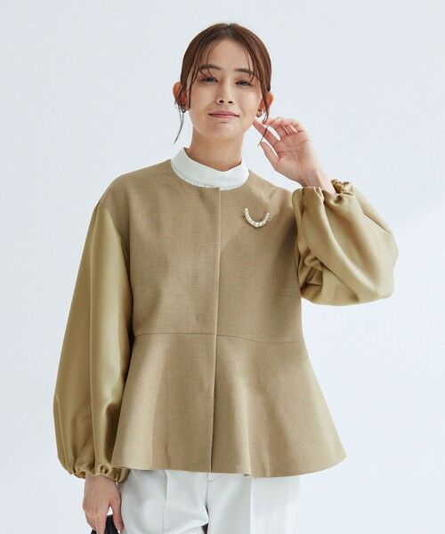 green label relaxing / グリーンレーベル リラクシング ノーカラージャケット | ［size SHORTあり］フルリー フォルム ジャケット | 詳細18