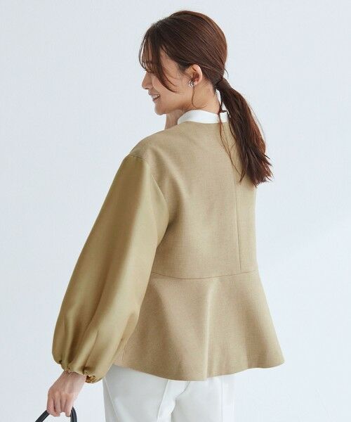 green label relaxing / グリーンレーベル リラクシング ノーカラージャケット | ［size SHORTあり］フルリー フォルム ジャケット | 詳細20