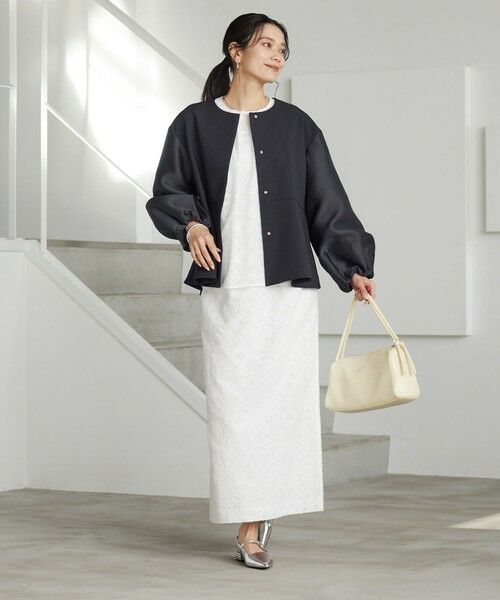 green label relaxing / グリーンレーベル リラクシング ノーカラージャケット | ［size SHORTあり］fleurie(フルリー) フォルム ジャケット | 詳細25