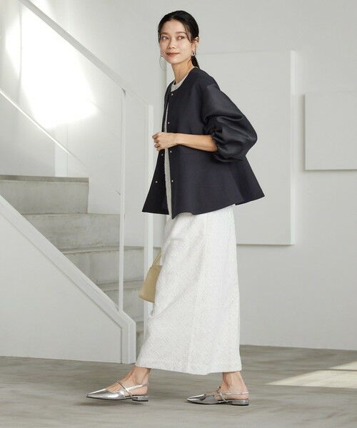 green label relaxing / グリーンレーベル リラクシング ノーカラージャケット | ［size SHORTあり］fleurie(フルリー) フォルム ジャケット | 詳細26