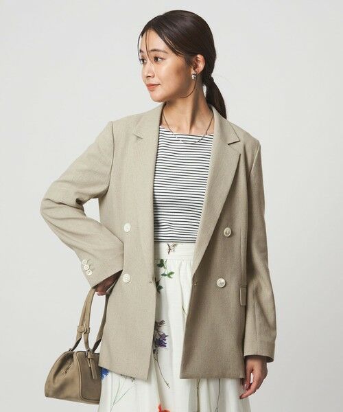 green label relaxing / グリーンレーベル リラクシング テーラードジャケット | ［size SHORTあり］Greed グリード メランジ ダブル ジャケット | 詳細15