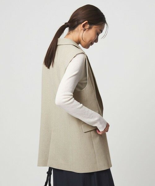 green label relaxing / グリーンレーベル リラクシング ベスト | Greed グリード メランジ テーラード ジレ ウォッシャブル ストレッチ | 詳細11