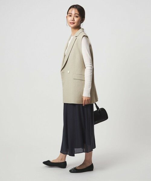 green label relaxing / グリーンレーベル リラクシング ベスト | Greed グリード メランジ テーラード ジレ ウォッシャブル ストレッチ | 詳細14