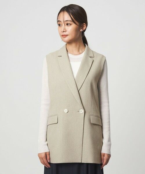 green label relaxing / グリーンレーベル リラクシング ベスト | Greed グリード メランジ テーラード ジレ ウォッシャブル ストレッチ | 詳細16