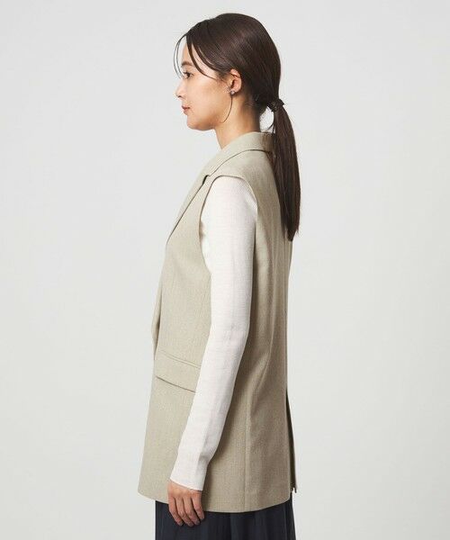 green label relaxing / グリーンレーベル リラクシング ベスト | Greed グリード メランジ テーラード ジレ ウォッシャブル ストレッチ | 詳細17