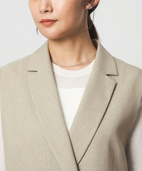 green label relaxing / グリーンレーベル リラクシング ベスト | Greed グリード メランジ テーラード ジレ ウォッシャブル ストレッチ | 詳細19
