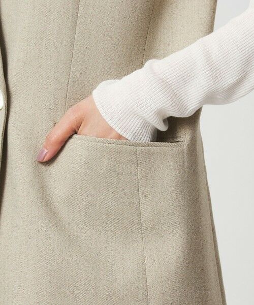 green label relaxing / グリーンレーベル リラクシング ベスト | Greed グリード メランジ テーラード ジレ ウォッシャブル ストレッチ | 詳細23