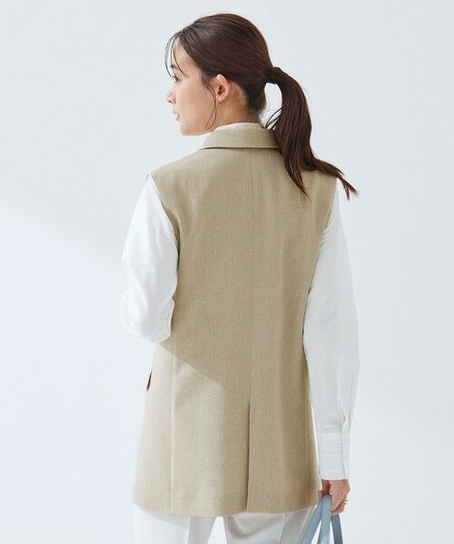 green label relaxing / グリーンレーベル リラクシング ベスト | Greed グリード メランジ テーラード ジレ ウォッシャブル ストレッチ | 詳細6