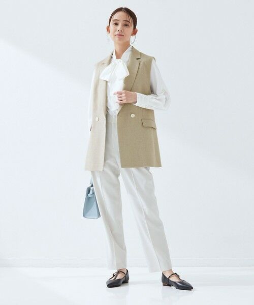 green label relaxing / グリーンレーベル リラクシング ベスト | Greed グリード メランジ テーラード ジレ ウォッシャブル ストレッチ | 詳細7