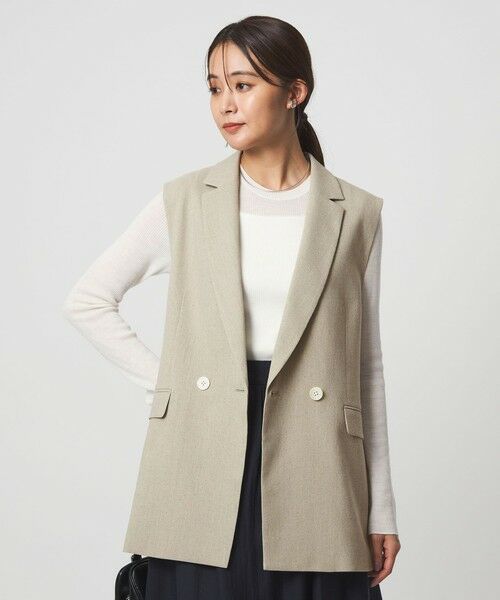 green label relaxing / グリーンレーベル リラクシング ベスト | Greed グリード メランジ テーラード ジレ ウォッシャブル ストレッチ | 詳細9