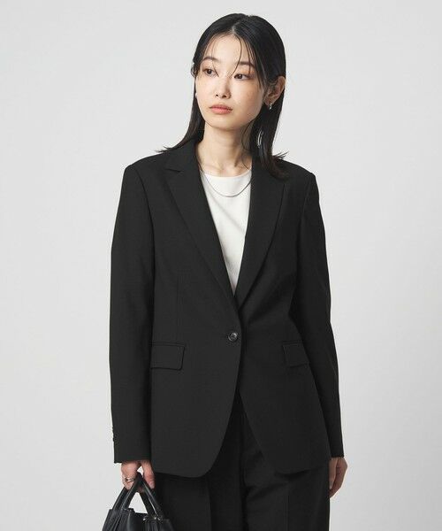 green label relaxing / グリーンレーベル リラクシング テーラードジャケット | ［size SHORTあり］カチリラ シングル テーラード ジャケット ブラック | 詳細1