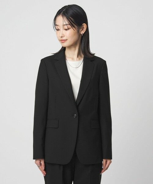 green label relaxing / グリーンレーベル リラクシング テーラードジャケット | ［size SHORTあり］カチリラ シングル テーラード ジャケット ブラック | 詳細5