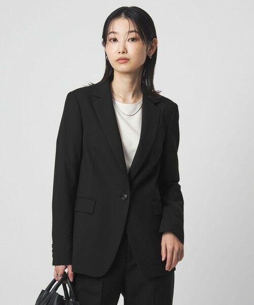green label relaxing / グリーンレーベル リラクシング テーラードジャケット | ［size SHORTあり］カチリラ シングル テーラード ジャケット ブラック（BLACK）