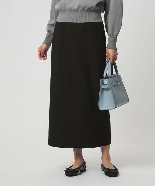 green label relaxing / グリーンレーベル リラクシング ロング・マキシ丈スカート | ［size SHORTあり］フルリー タイト スカート（BLACK）