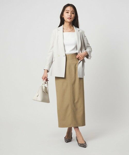 green label relaxing / グリーンレーベル リラクシング ロング・マキシ丈スカート | ［size SHORTあり］フルリー タイト スカート | 詳細14