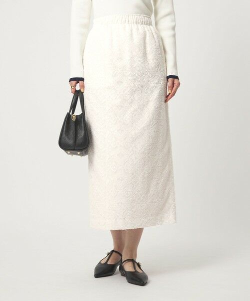 green label relaxing / グリーンレーベル リラクシング ロング・マキシ丈スカート | カットジャガード タイト スカート | 詳細5