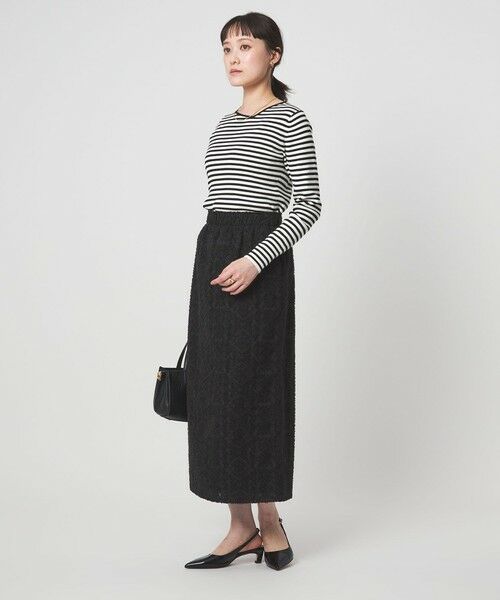 green label relaxing / グリーンレーベル リラクシング ロング・マキシ丈スカート | カットジャガード タイト スカート | 詳細10