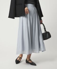 green label relaxing / グリーンレーベル リラクシング ロング・マキシ丈スカート | ［size SHORTあり］エアリーギャザー スカート