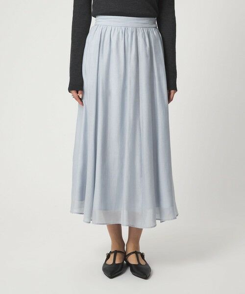green label relaxing / グリーンレーベル リラクシング ロング・マキシ丈スカート | ［size SHORTあり］エアリーギャザー スカート | 詳細4