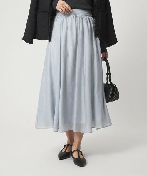 green label relaxing / グリーンレーベル リラクシング ロング・マキシ丈スカート | ［size SHORTあり］エアリーギャザー スカート | 詳細1