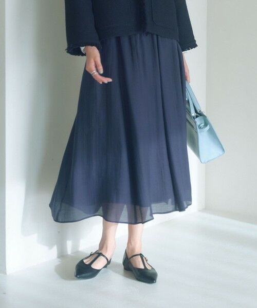 green label relaxing / グリーンレーベル リラクシング ロング・マキシ丈スカート | ［size SHORTあり］エアリーギャザー スカート | 詳細18