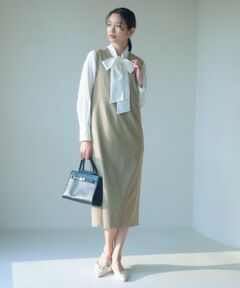 green label relaxing / グリーンレーベル リラクシング ロング・マキシ丈ワンピース | ［size SHORTあり］フルリー ジャンパースカート