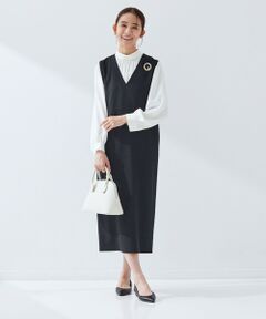 green label relaxing / グリーンレーベル リラクシング ロング・マキシ丈ワンピース | ［size SHORTあり］フルリー ジャンパースカート