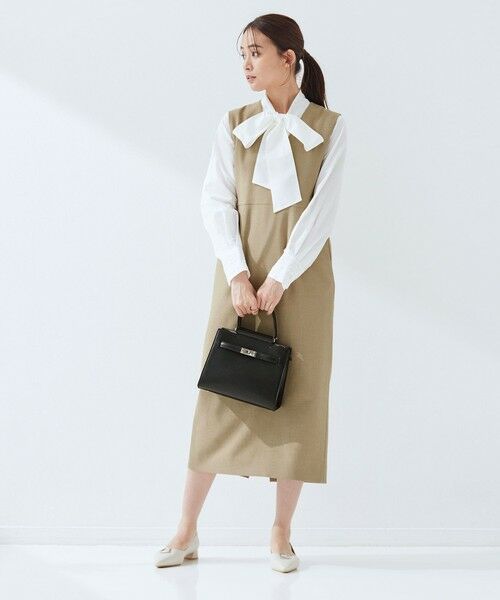 green label relaxing / グリーンレーベル リラクシング ロング・マキシ丈ワンピース | ［size SHORTあり］フルリー ジャンパースカート | 詳細2